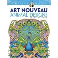 thumbnail image 2 of Adult Coloring Books: Animals Creative Haven Art Nouveau Animal Designs Coloring Book, (Paperback), 2 of 2
