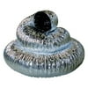 6 in. PVC Duct - 25 ft. Length - Includes 2 Stainless Steel Clamps - UltraGrow UG/D/PVC/6