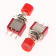 thumbnail image 3 of Interruptor de Botón Momentáneo 5x Shamjiam Rojo 6mm 2A 250V 5A 120V, 3 of 8