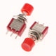 thumbnail image 3 of 5 piezas 6 mm Mini interruptor de botón momentáneo 2A / 250V 5A / 120V 612 rojo Sharpla Interruptor de botón pulsador momentáneo, 3 of 8