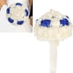 thumbnail image 5 of Ramo de novia de cristal, ramo de mano de boda Artificial, decoraciones de boda, zafiro Beige, 5 of 8