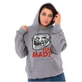 thumbnail image 4 of Troll Face You Mad Trollface Meme Unisex Plus Size Hoodie Brisco Brands 5X, 4 of 5