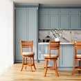 thumbnail image 3 of 24 or 30 Inch Swivel Bar Stool Comfortable Upholstery for Bar Setting, 3 of 6