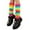 Multicolour, variant on Women's Stockings 80s 90s Leg Warmers For Women Neon Ribbed Leg Socks Stylish Accessories Colorful Fluorescent Wool Knitted Sock Sleeves Blue One Size
