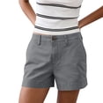 thumbnail image 2 of Dark Gray Cargo Shorts Women High Rise Outdoor Hiking Athletic Button Denim Below Knee Bermuda Shorts Plus Size Casual Ladies Clothes with Pockets XXL, 2 of 6