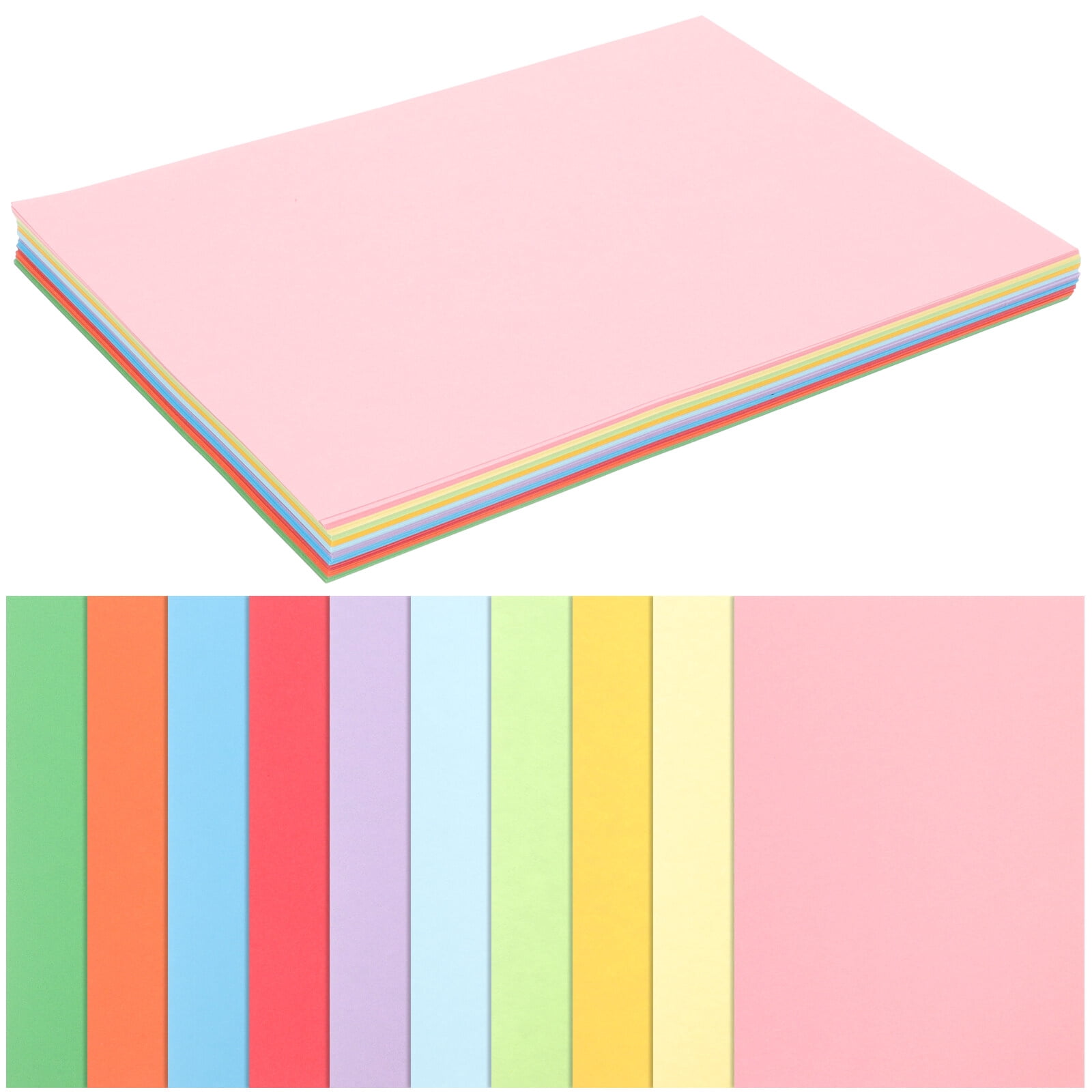 Hemoton 100 Sheets Colorful Origami Paper Pack for Folding, Painting, Crafting, and Printing - Multi- Paper Set