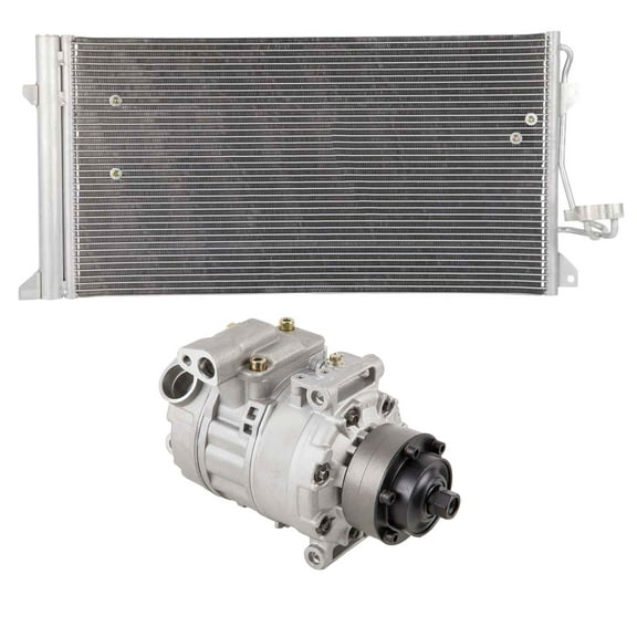 For VW Touareg 2007 2008 AC Compressor w/ A/C Condenser & Drier - BuyAutoParts
