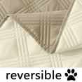 thumbnail image 4 of decorUhome Waterproof Sofa Cover for pets, Reversible Couch Cover for dogs, Machine Washable Slipcover Furniture Protector for Kids, 30x53 Inch, Taupe & Beige, 4 of 7
