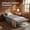 Gray(74.8"Lx26.3"W), variant on 550LBS Heavy Duty Folding Camp Cot, Extra Wide Portable Bed with Thick Mattress,70.8" L x 24.4" W , Grey