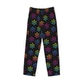 thumbnail image 6 of Daiia Rainbow Snowflake Men's Sleep Pant with Pockets and Drawstring,Pajama Pants-Large, 6 of 9