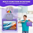 thumbnail image 4 of elitegadget Case for Onn 10.1 Inch Tablet (2024 Model) Gen 4 - Shockproof Lightweight Protective EVA Kids Kickstand Cover Case + 1 Stylus (Purple), 4 of 6