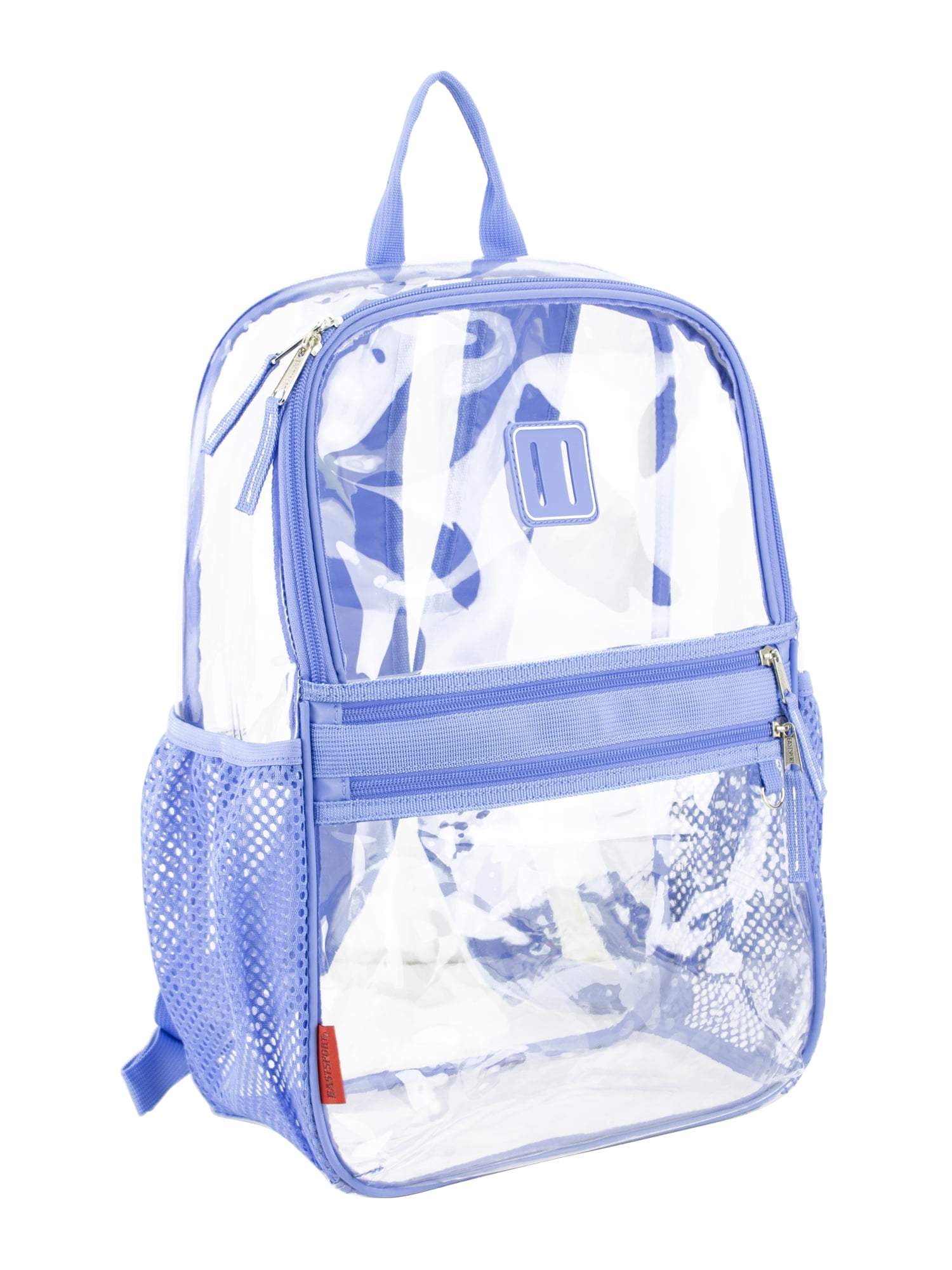 Eastsport Clara Clear Backpack Bundle w/ Zipper Pouch, Persian Jewel