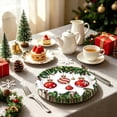 thumbnail image 6 of ShaoXinWan Christmas Decorations Indoor Outdoor, Brightly Printed Disposable Yearly Tableware Collection, Party Dinnerware Set for Yearly Dinner Gathering, 6 of 6