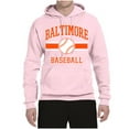 thumbnail image 2 of Wild Bobby City of Baltimore Baseball Fantasy Fan Sports Unisex Hoodie Sweatshirt, Light Pink, Medium, 2 of 6
