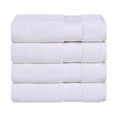 thumbnail image 2 of Superior Aria Turkish Cotton 4-Piece Bath Towel Set, Ultra Soft Heavyweight Towels, White, 2 of 6
