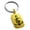 Gold, variant on Stainless Steel Nautical Music Is My Anchor Treble Clef Engraved Small Rectangle Dog Tag Charm Keychain Keyring