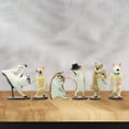thumbnail image 4 of de 6 piezas de mini de perro, de de de PVC , juguete de animales de mascota pintados , decoración de , Baile, 4 of 8