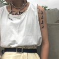 thumbnail image 2 of OUSITAID Nouveau Collier Multifonctions Punk Hip-Hop Métal Réglable en Or Argent Serpent, 2 of 6