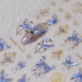 thumbnail image 4 of Butterfly Nail Art Stickers – 5D Embossed Self-Adhesive Nail Decals with Iridescent Glitter Effect, Colorful Butterfly Charms for DIY Manicure Decorations, 4 of 8