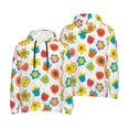 thumbnail image 6 of Bingfone Cartoon Flowers Men's Drawstring Hoodie Long Sleeve Pocket Sweatshirts-Medium, 6 of 6