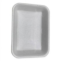 9.5 x 7.19 x 1.2 in. 4P Meat Trays, White - Case of 500