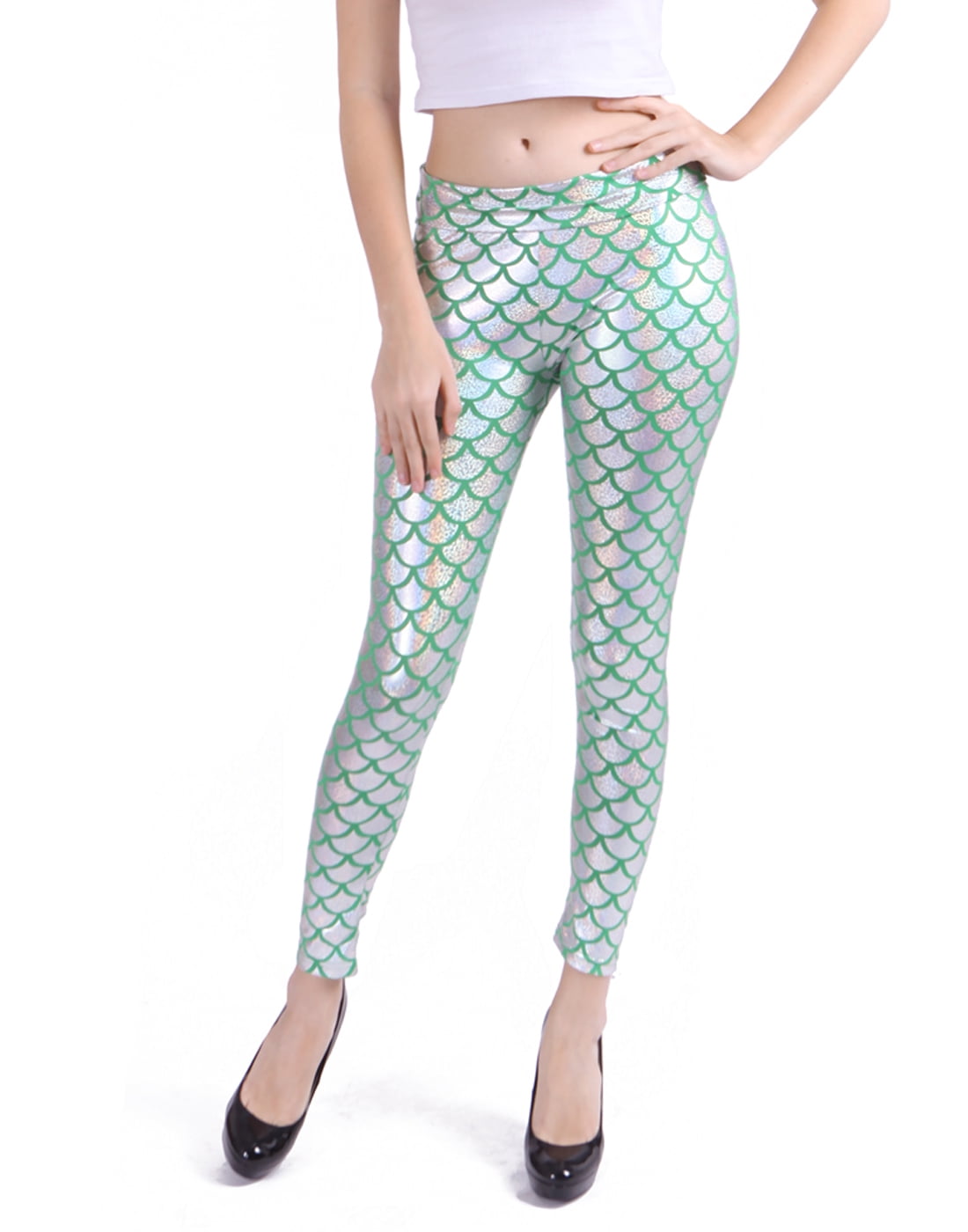 fish scale yoga pants