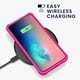 thumbnail image 4 of Funda de teléfono móvil KIOMY para Samsung Galaxy S10E a prueba de golpes, rosa, 4 of 4