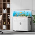 thumbnail image 7 of Aquarium Stand for 40-50 Gallon Fish Tank Heavy Duty Metal with Power Outlets & Storage Cabinet, Akaber Turtle Tank Reptile Terrarium Stand, 660LBS Capacity, 7 of 7