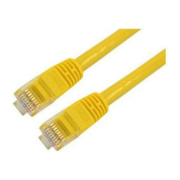 IEC M60464-07 RJ45 4Pr Cat 6 Patch Cord with Molded Snag Free Strain Relief YELLOW 7'