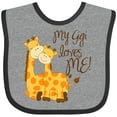 thumbnail image 3 of Inktastic My Gigi Loves Me Boys or Girls Baby Bib, 3 of 4