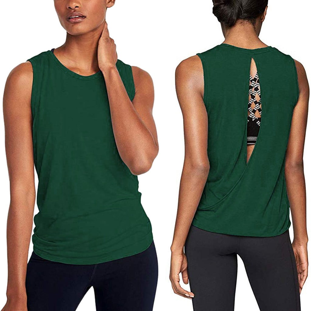 Open Back Athletic Tops