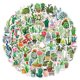 thumbnail image 1 of Paquete de 105 pegatinas de plantas verdes de vinilo impermeables para portátil, monopatín, hidrofrasco, para ordenador, teléfono, álbumes de recortes, pegatinas para niños, adolescentes y adultos. JAMW Sencillez, 1 of 5