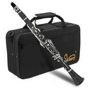 Best Student Clarinets - Glarry 17 Keys Flat B Clarinet with Case Review 