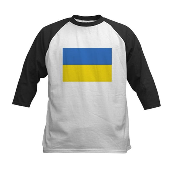 CafePress - Ukraine Flag Baseball Jersey - Kids Cotton Baseball Jersey, 3/4 Sleeve Shirt