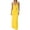 Yellow, variant on Wdgfv Womens V Neck Backless Bodycon Spaghetti Strap Elegant Ruffle Maxi Party Dresses