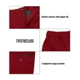 thumbnail image 5 of Little Donkey Andy Mens Waterproof Breathable Rain Pants Lightweight Quick Dry Stretch Golf Hiking Pants Red 2XL, 5 of 7
