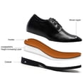 thumbnail image 5 of CMR CHAMARIPA Elevator Dress Shoes - Shoes That Increase Your Height - Black Derby Shoes 8 CM / 3.15 Inches, 5 of 5