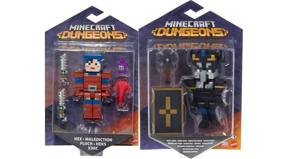 Bundle of 2 Minecraft Dungeons Action Figure (Hex & Illager Royal