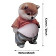 thumbnail image 3 of Dog Belly Sticker, Anti-Scratch Protection Corgi Stickers, 3D Soft Belly Pinch Toys for Car Door & Fridge Door(1 Pc）, 3 of 6