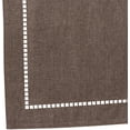 thumbnail image 2 of Fennco Styles Solid Color Laser-Cut Hemstitch Cloth Napkins 20" W x 20" L, Set of 4 - Charcoal Classic Dinner Napkins for Dining Table Décor, Banquets, Holiday, Family Gathering and Special Occasion, 2 of 2