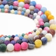 thumbnail image 1 of Xiao Hua 2 piezas de cuentas dispersas de piedra natural desgastada de colores, cuentas de piedra natural hechas a mano, pulsera de cuentas, accesorios de collar de 4 mm, 1 of 4