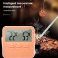 thumbnail image 2 of Kearding Termómetro para barbacoa, Picnic, parrilla, medidor de temperatura, cocina, sonda de acero inoxidable 304, indicador de carne a para Cocina y Comedor Púrpura Kearding HA060984-02, 2 of 6