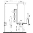 thumbnail image 5 of 3 Handles Thermostatic Shower System With 3 Body Jets with Rough-in Valve, 5 of 5