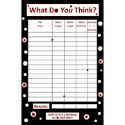 Baby Girl-Ladybug-Baby Guessing Game and Keepsake, Small-15 Players, Bundle Board