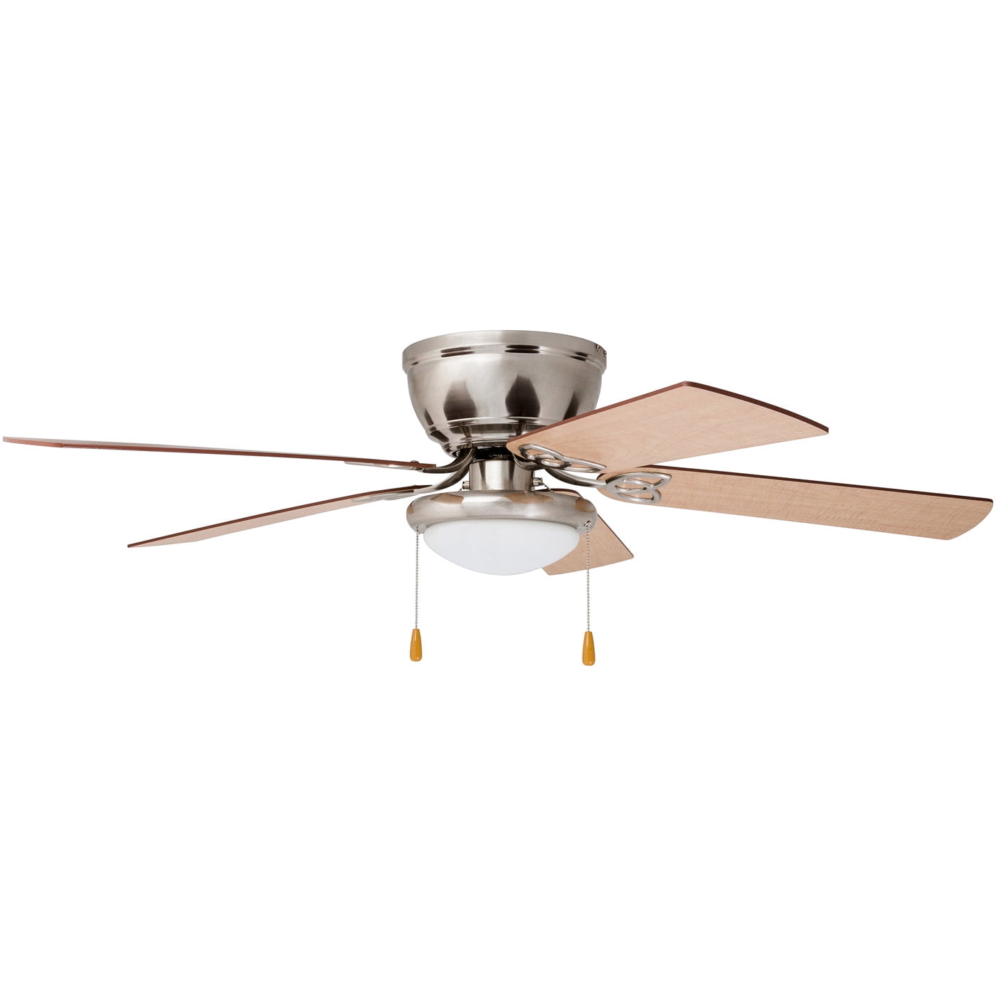 Prominence Home Benton 52" Brushed Nickel Low Profile Ceiling Fan with Light