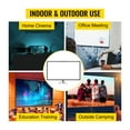 thumbnail image 2 of 60 70 80 90 100 110 Inch Tripod Projector Screen W/ Stand 16:9 4K HD Portable Home Cinema for Indoor Outdoor Projection ,Better Contrast and Color, 2 of 7