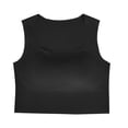 thumbnail image 5 of GUACER Crop Tank Tops for Women Ribbed Built-in Padded Bra, Square Neck Sleeveless Fitted Casual Camisole for Summer, 5 of 8