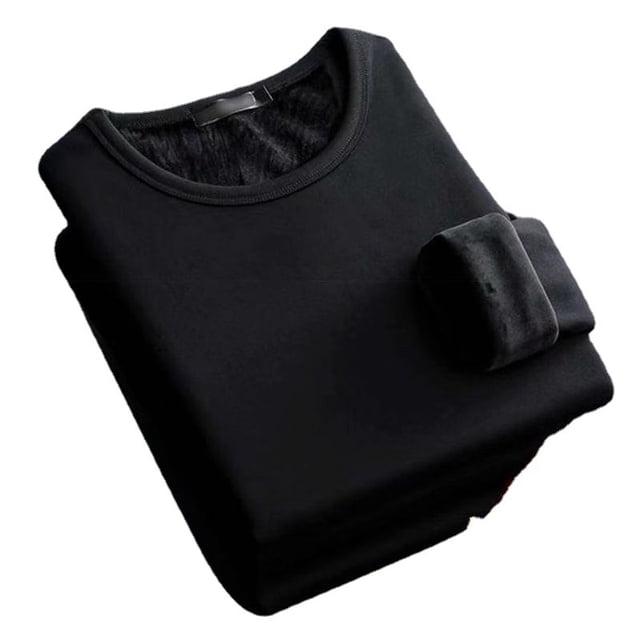 Ropa interior térmica acolchada de terciopelo de invierno, ropa de otoño para hombres, los jóvenes pueden usar una camiseta de una pieza