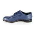 thumbnail image 4 of Stacy Adams Madison Anaconda Leather Men's Shoes Blue 00055-400, 4 of 7