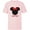 Soft Pink, variant on Disney Minnie Mouse Red Bow Icon Sister Family- Short Sleeve T-Shirt for Kids - Customized-White